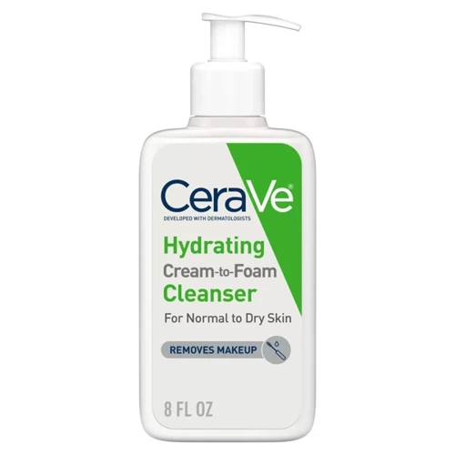 CeraVe Hydrating Cream-to-Foam Cleanser 237 ml - Kremowy środek myjący do twarzy