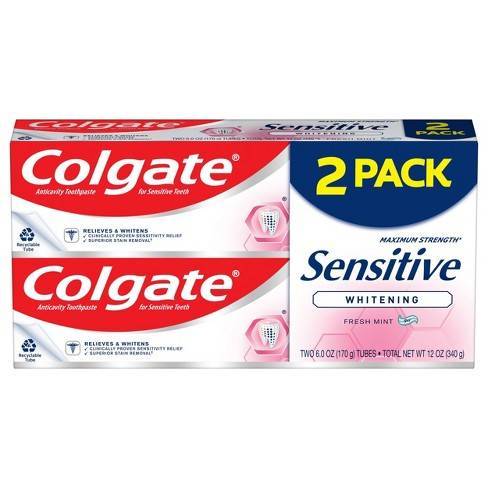 Colgate Sensitive Whitening 2 x 170 g - Pasta do zębów 