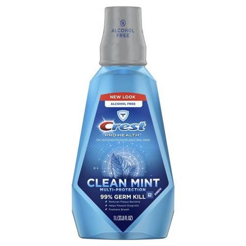 Crest Pro Health Clean Mint  1 l - Płyn do płukania jamy ustnej 