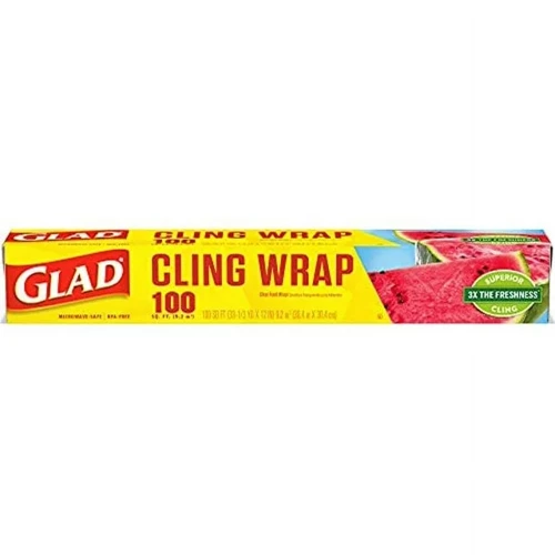 GLAD CLING'N SEAL Clear Food Wrap 9,2 m2 - Folia do pakowania żywności