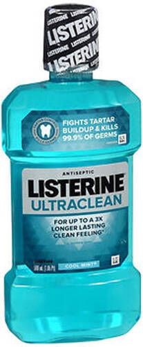 Listerine Ultraclean Cool Mint 500 ml - Płyn do płukania jamy ustnej 