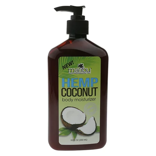 Malibu Hemp Coconut Body Moisturizer 530 ml - Nawilżający krem do twarzy i ciała