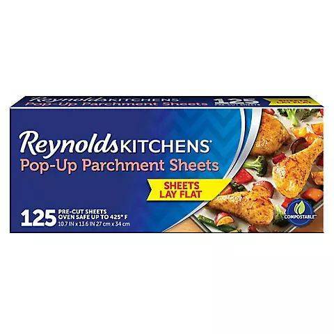 Reynolds Kitchens Pop-Up Parchment Sheets 125 szt. - Arkusze pergaminowe do pieczenia