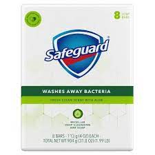 Safeguard Fresh Clean Scent With Aloe 8 x 113 g - Antybakteryjne mydło w kostce