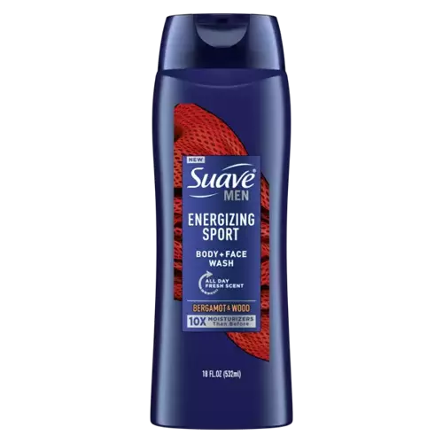 Suave Men Energizing Sport 532 ml - Żel do mycia ciała i twarzy dla mężczyzn