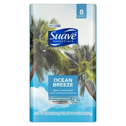 Suave Ocean Breeze 8 X 113 g - Delikatne mydło w kostce