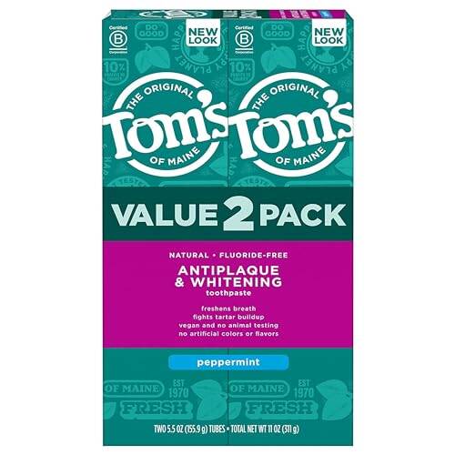 Tom's Antiplaque & Whitening 2X127 g - Pasta do zębów